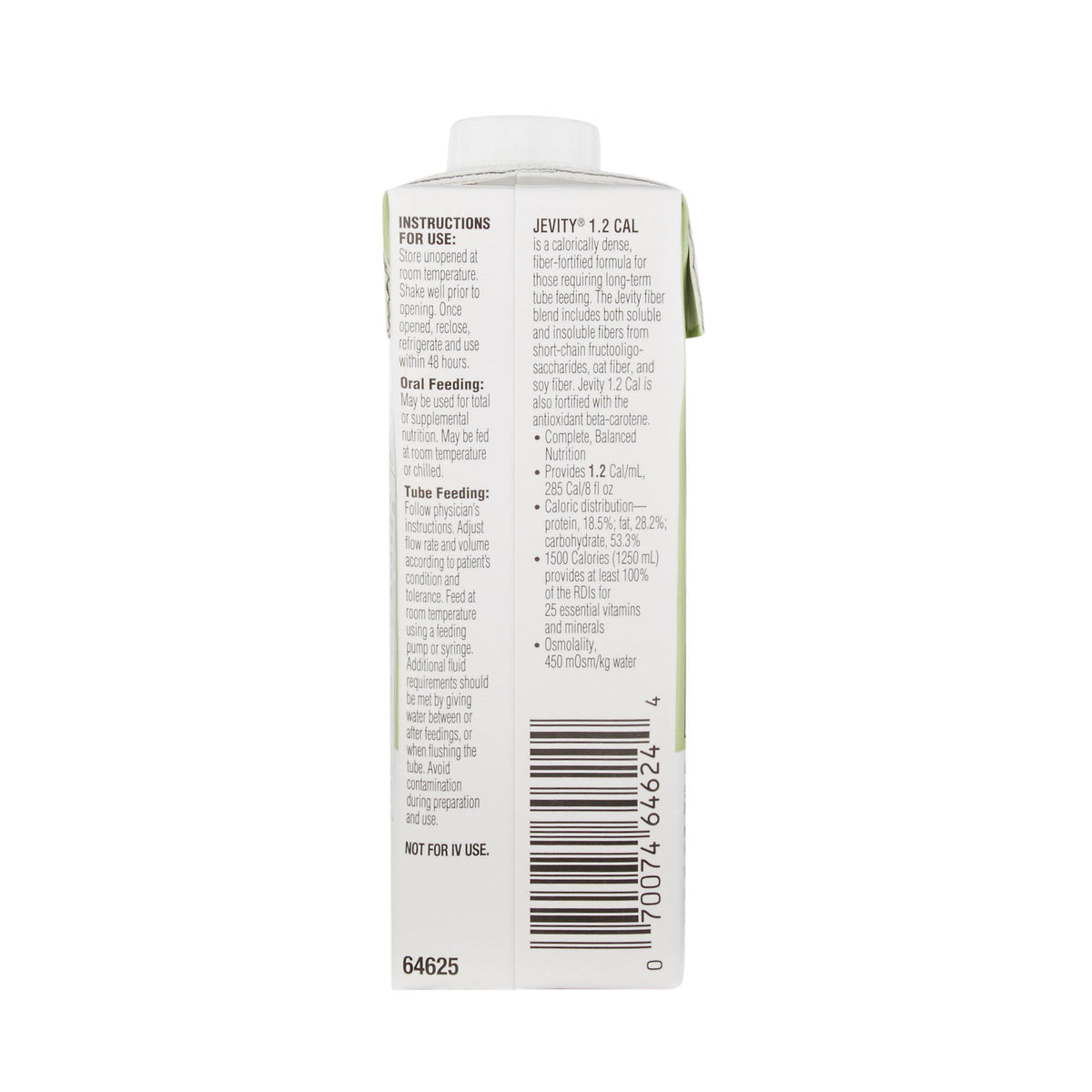 Jevity® 1.2 Cal Fiber-Fortified Nutrition