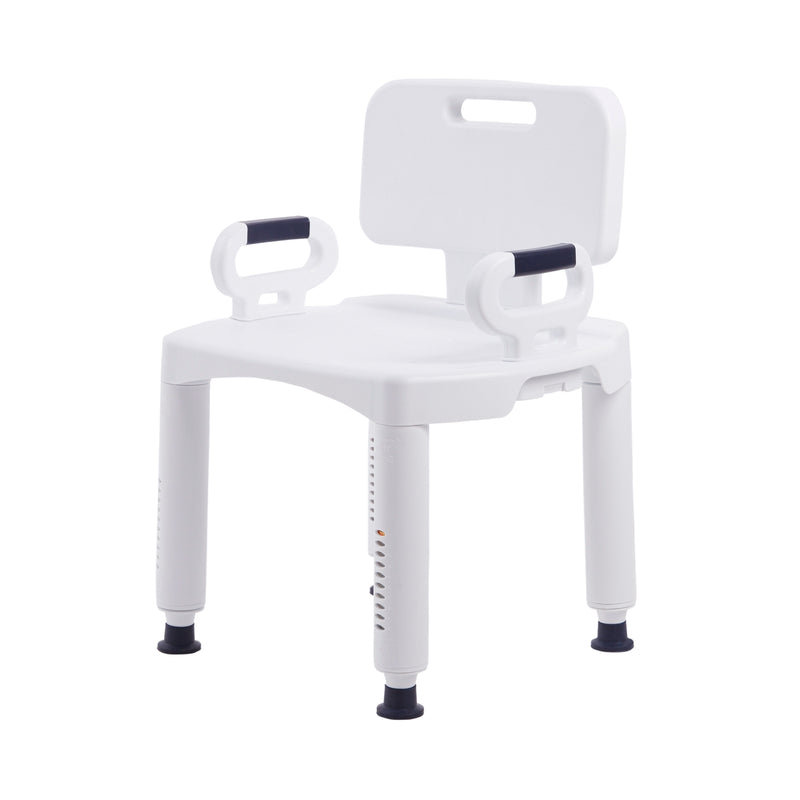 McKesson Removable Arm Rail Plastic Removable Back Bath Bench