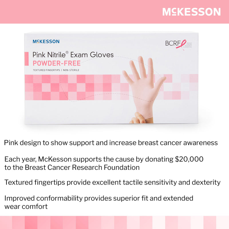 McKesson Pink Nitrile® Exam Glove
