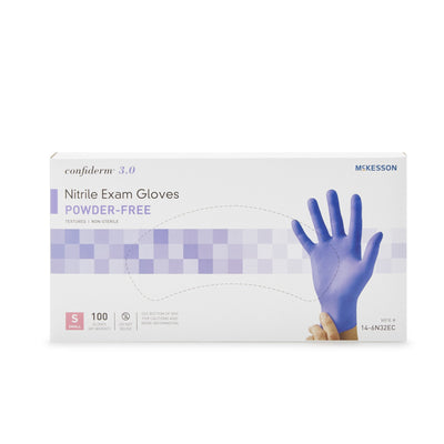 McKesson Confiderm® 3.0 NonSterile Nitrile Exam Glove Standard Cuff Length