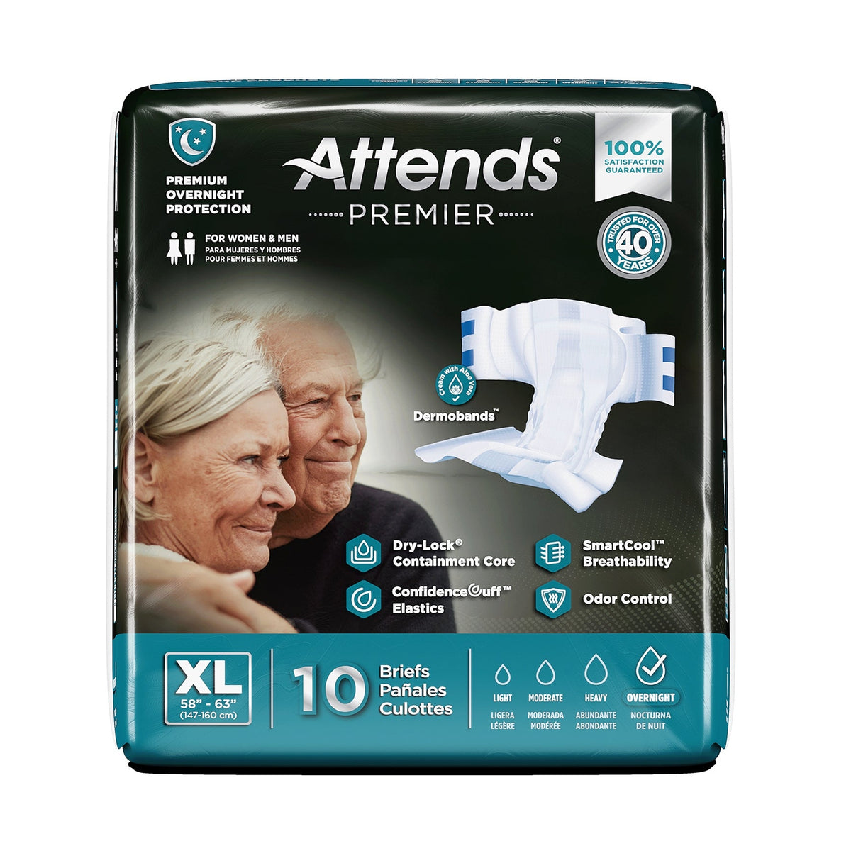 Attends® Premier Briefs XL Bag of 10