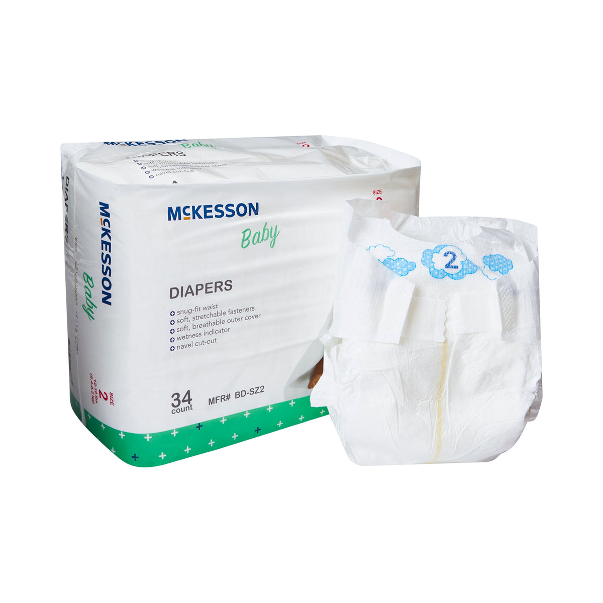 McKesson Baby Diaper - Heavy Absorbency