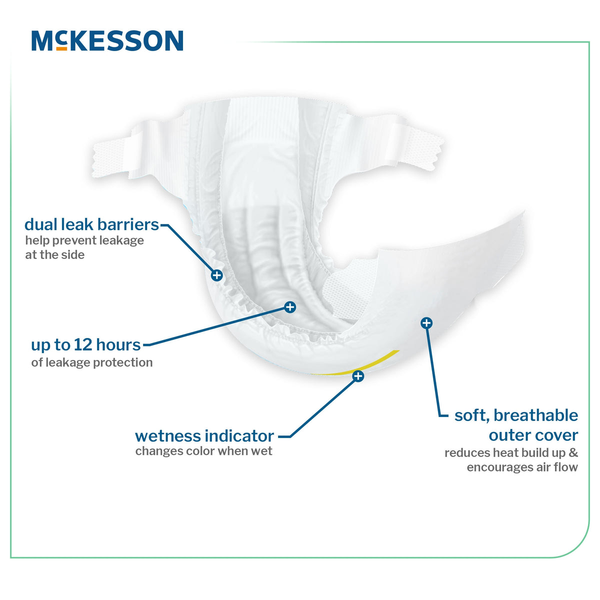 McKesson Baby Diaper - Heavy Absorbency