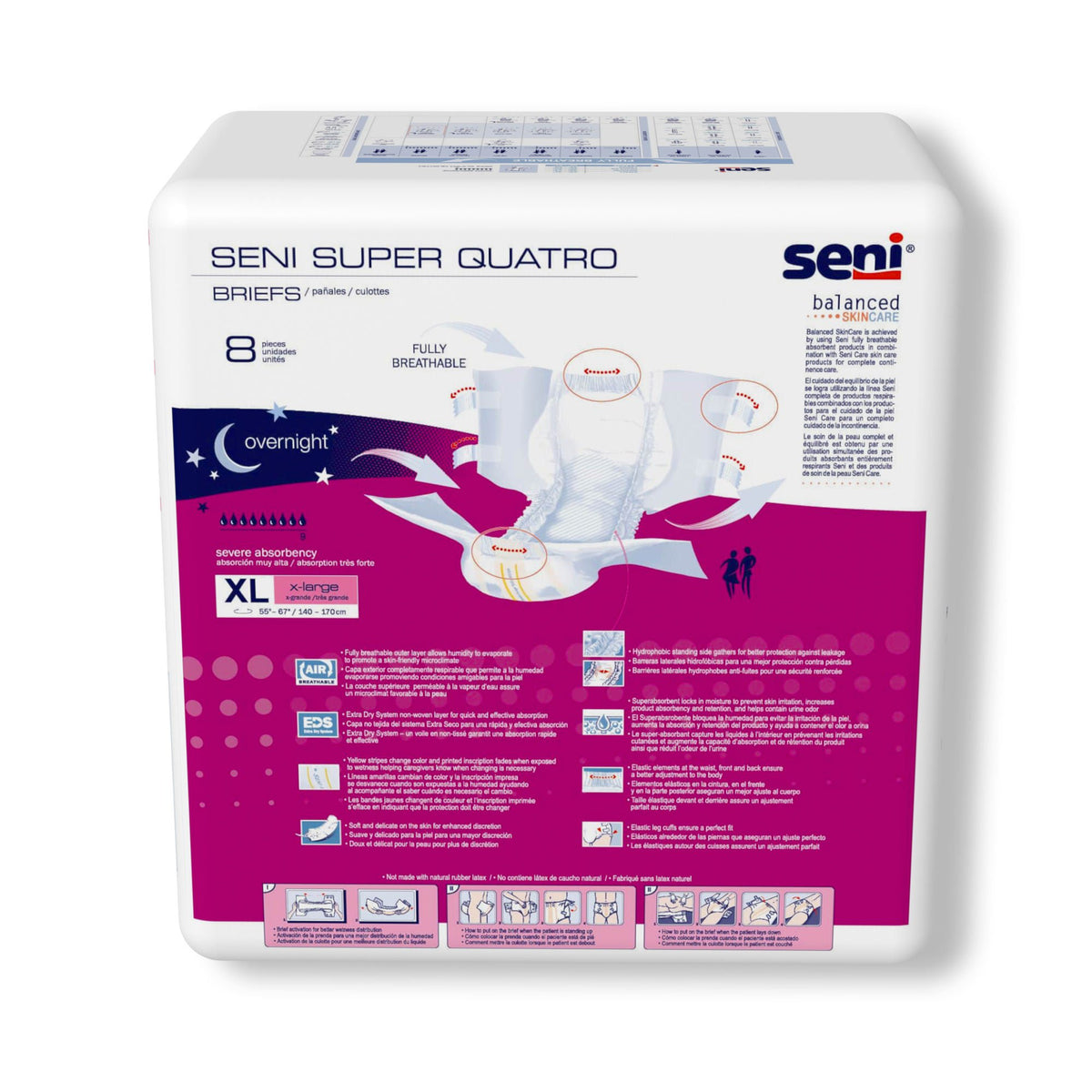 Seni Super Quatro X-Large bag, back panel