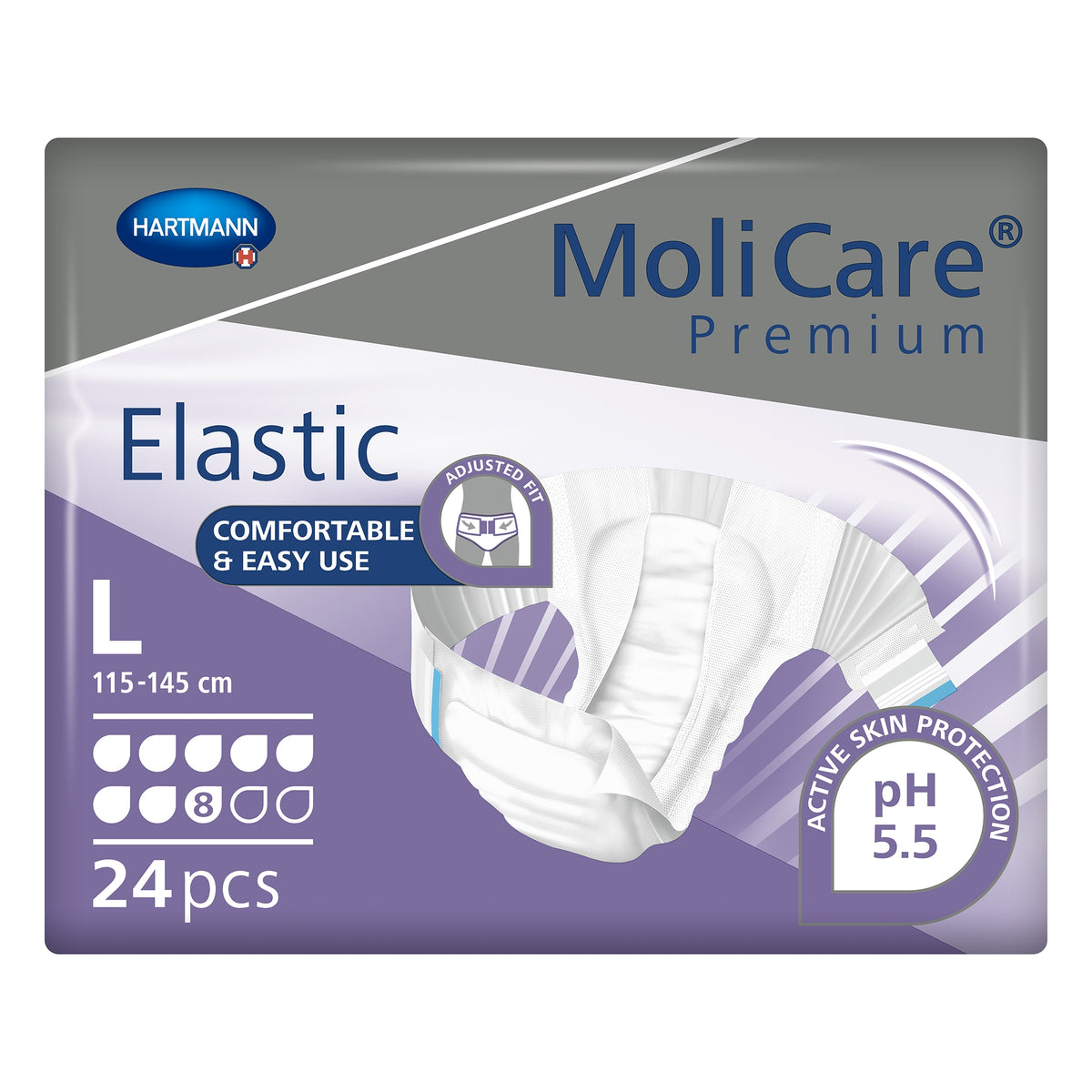 MoliCare® Premium Elastic Briefs Large Bag of 24