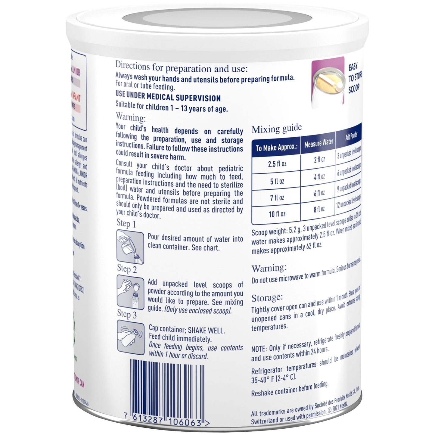 Alfamino® Junior Amino Acid–Based Pediatric Formula