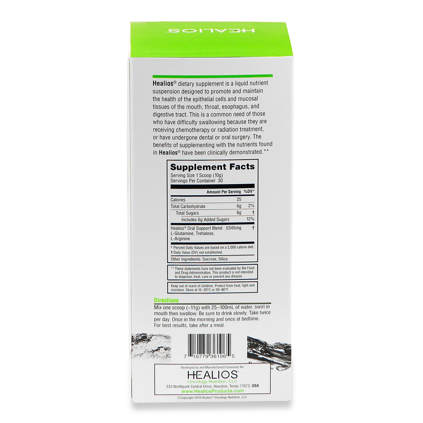 Healios Oral Health and Dietary Supplement Powder for Mouth Sores