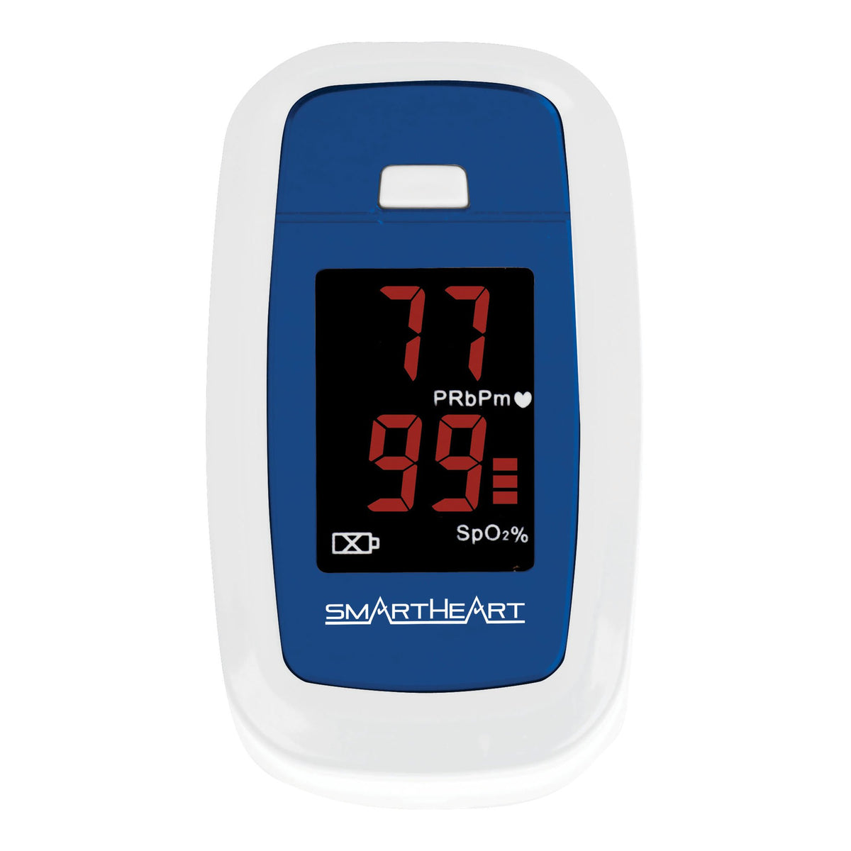 SmartHeart Fingertip Pulse Oximeter for Blood Oxygen Saturation