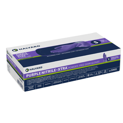 Purple Nitrile-Xtra™ Nitrile Extended Cuff Length Exam Glove
