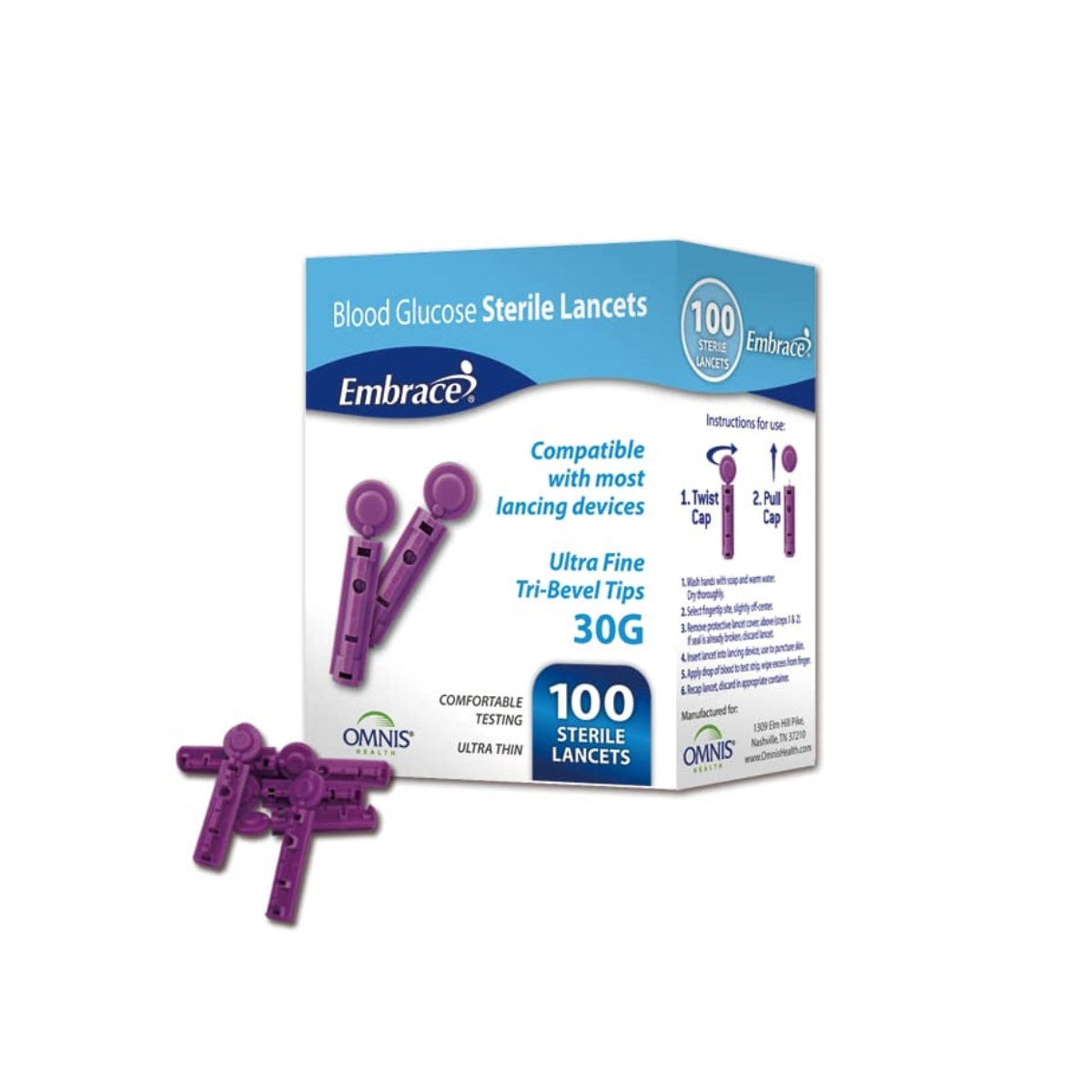 Embrace Safety Lancets