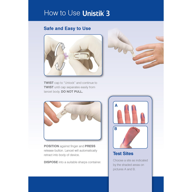 Unistik 3 Comfort Safety Lancet