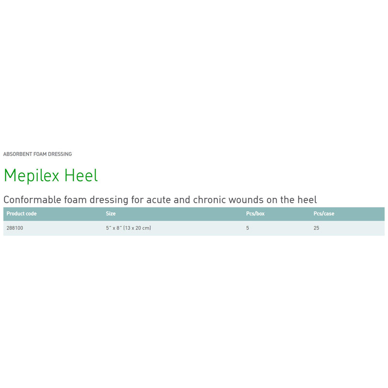 Mepilex® Heel Silicone Dressings Adhesive without Border Silicone Dressings Foam Dressing