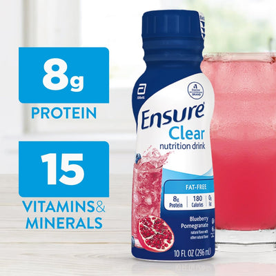 Ensure® Oral Supplement Clear Blueberry Pomegranate Flavor