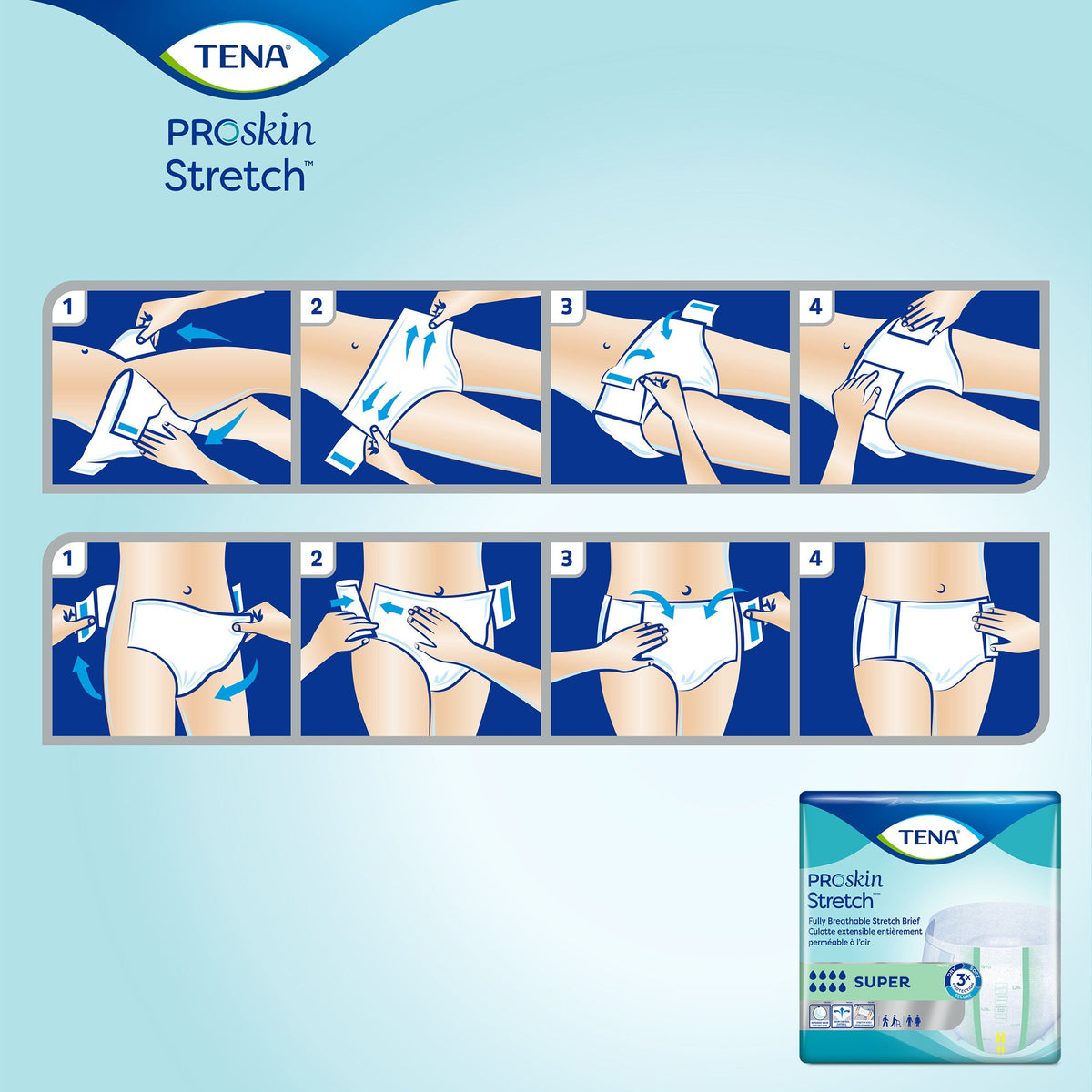 TENA® ProSkin Stretch Super Briefs
