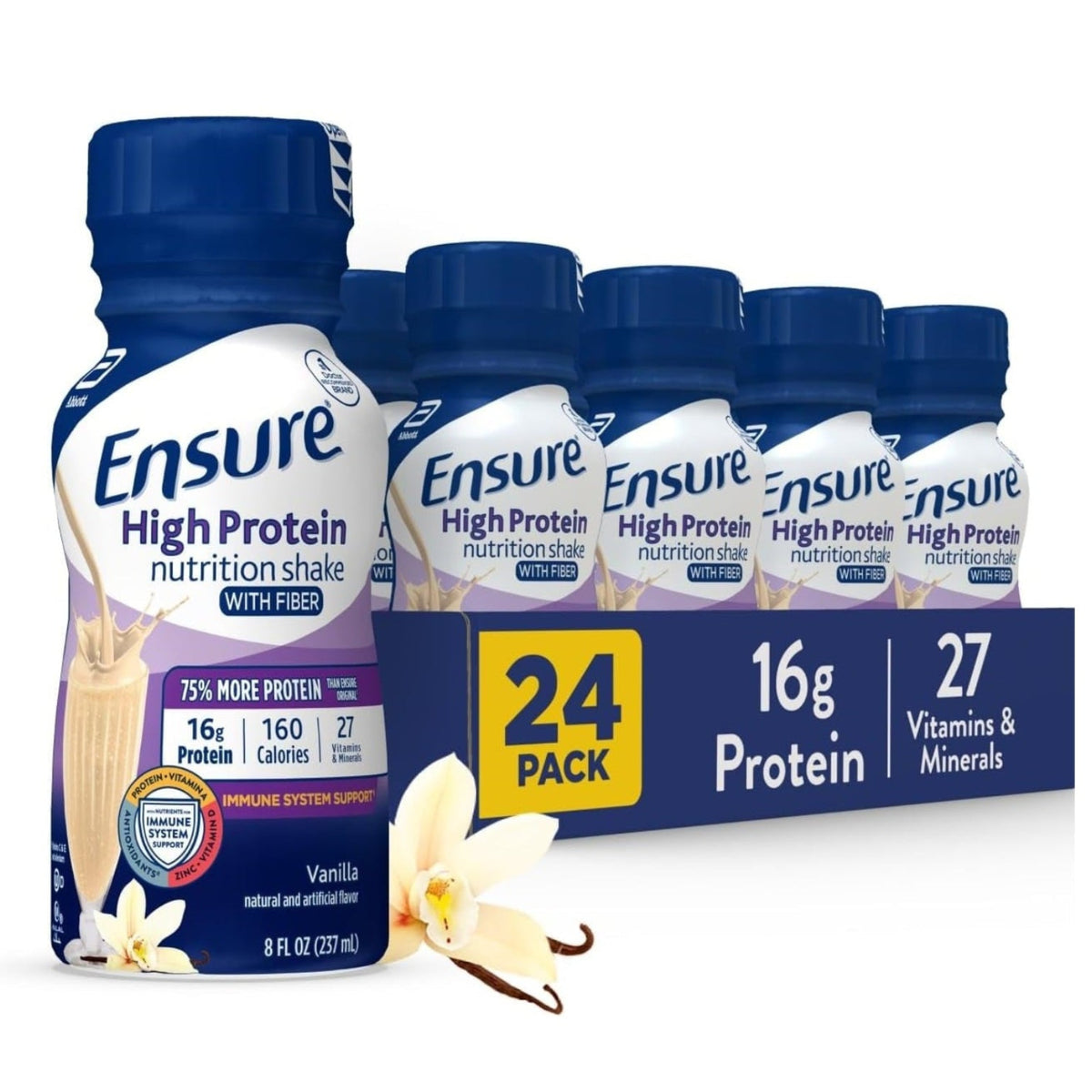 Ensure® High Protein Nutrition Shake Vanilla Case of 24