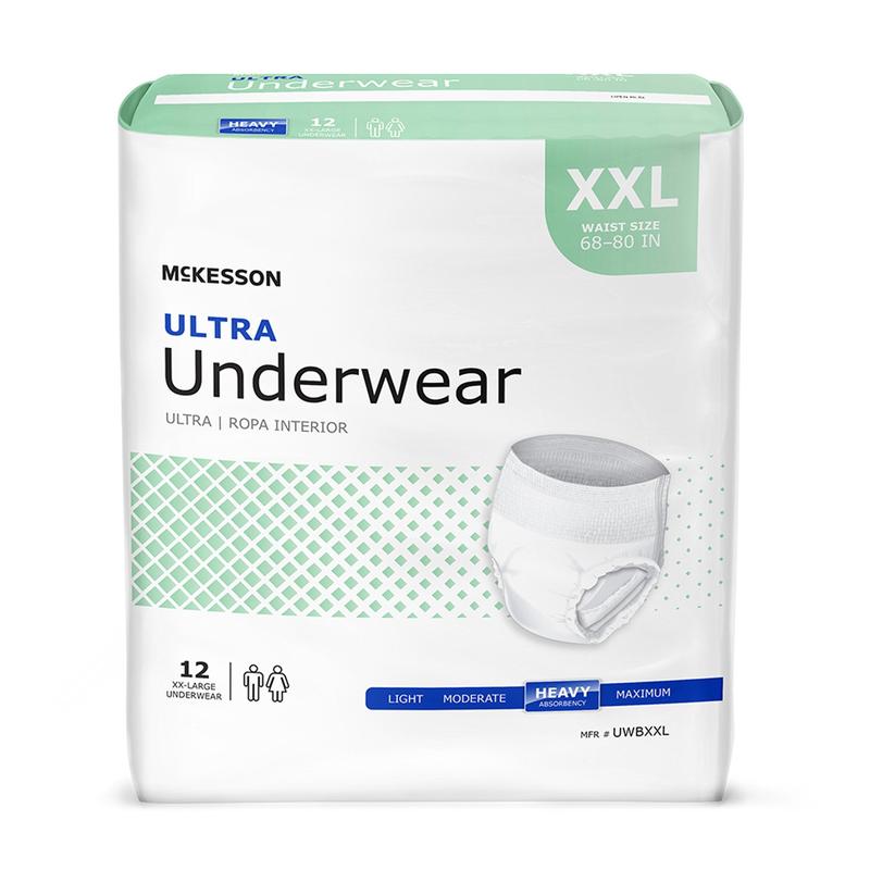 McKesson Ultra Underwear 2XL 1 Bag