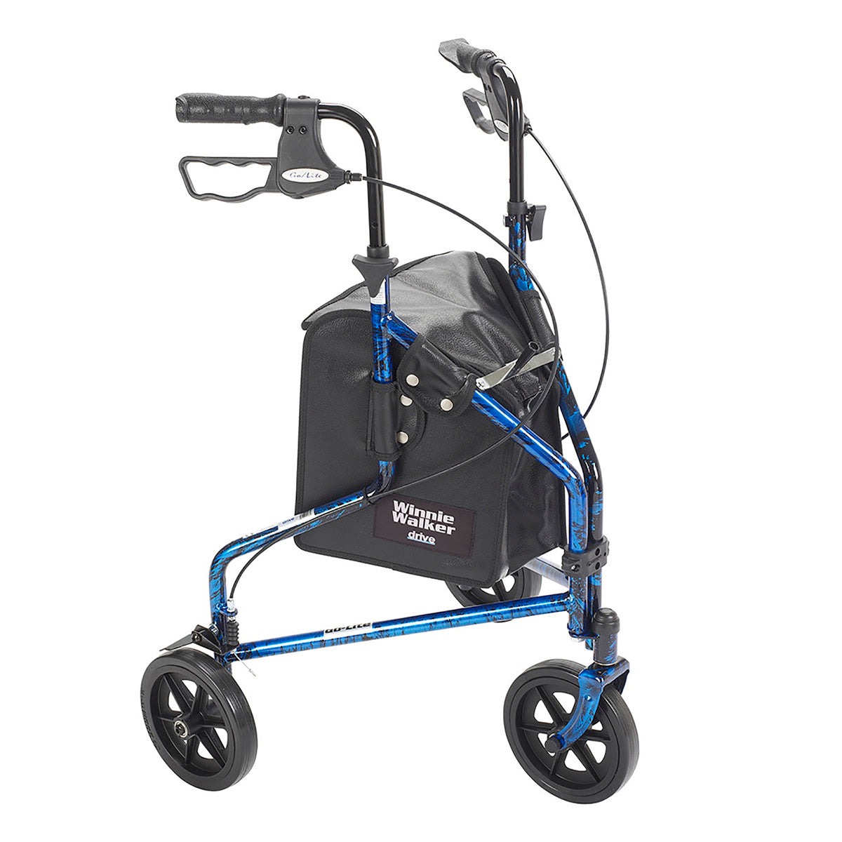 Drive Medical™ Deluxe 3 Wheel Rollator Blue