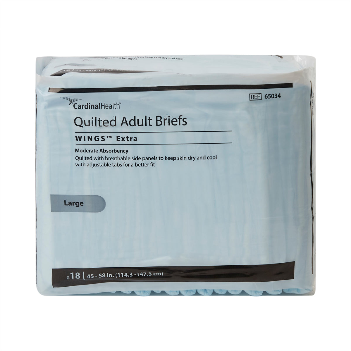 Wings Extra Quilted Briefs Large Bag of 18