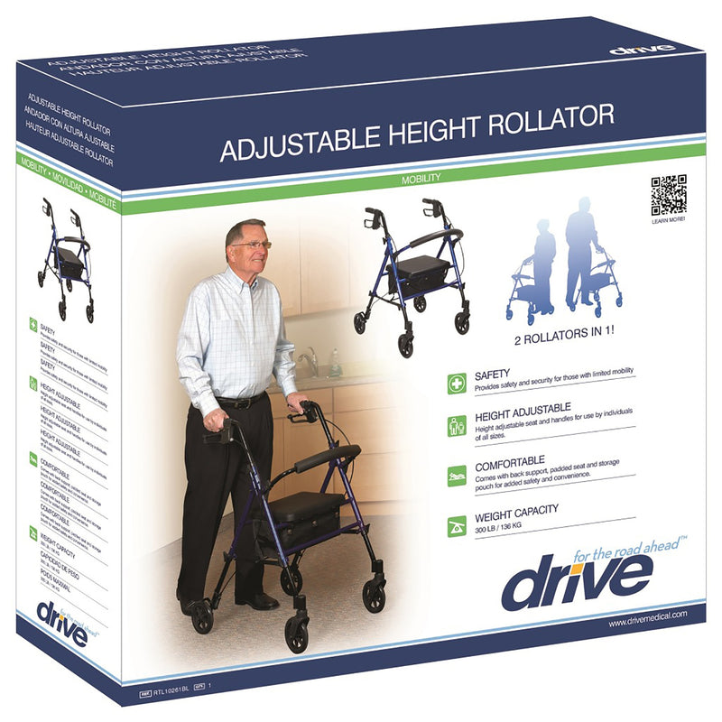 Drive Medical™ Four Wheel Rollator
