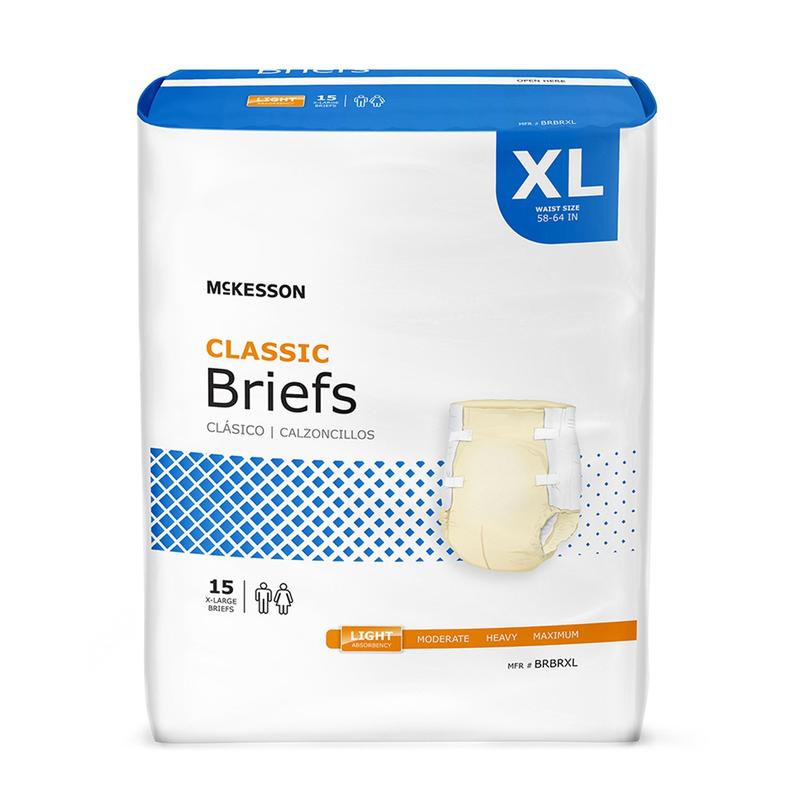 McKesson Classic Briefs XL Bag of 15