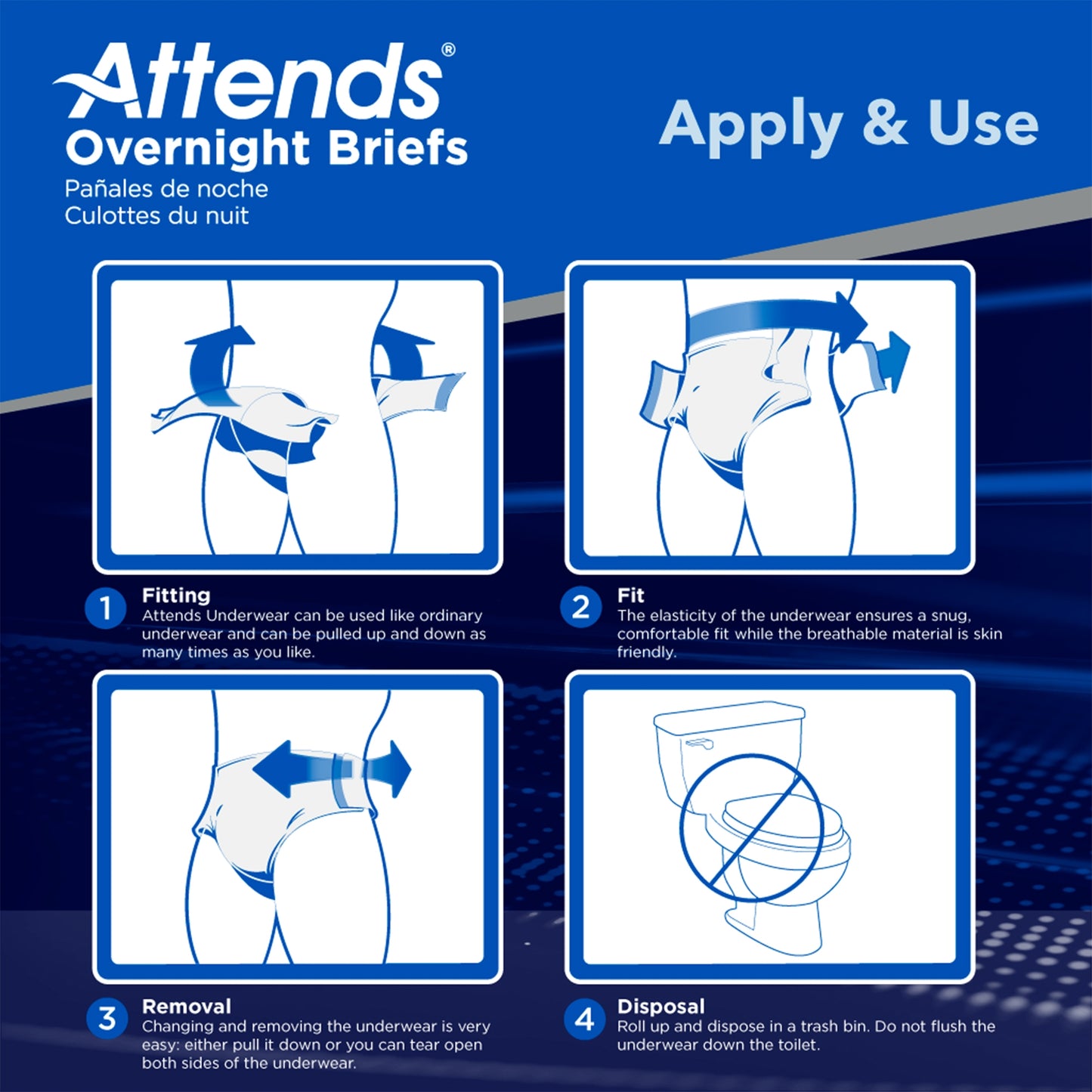 Attends® Overnight Briefs