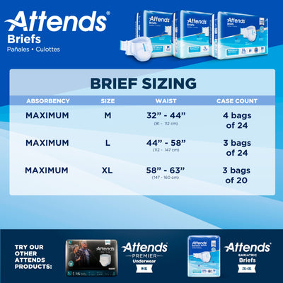 Attends® Adult Incontinence Briefs