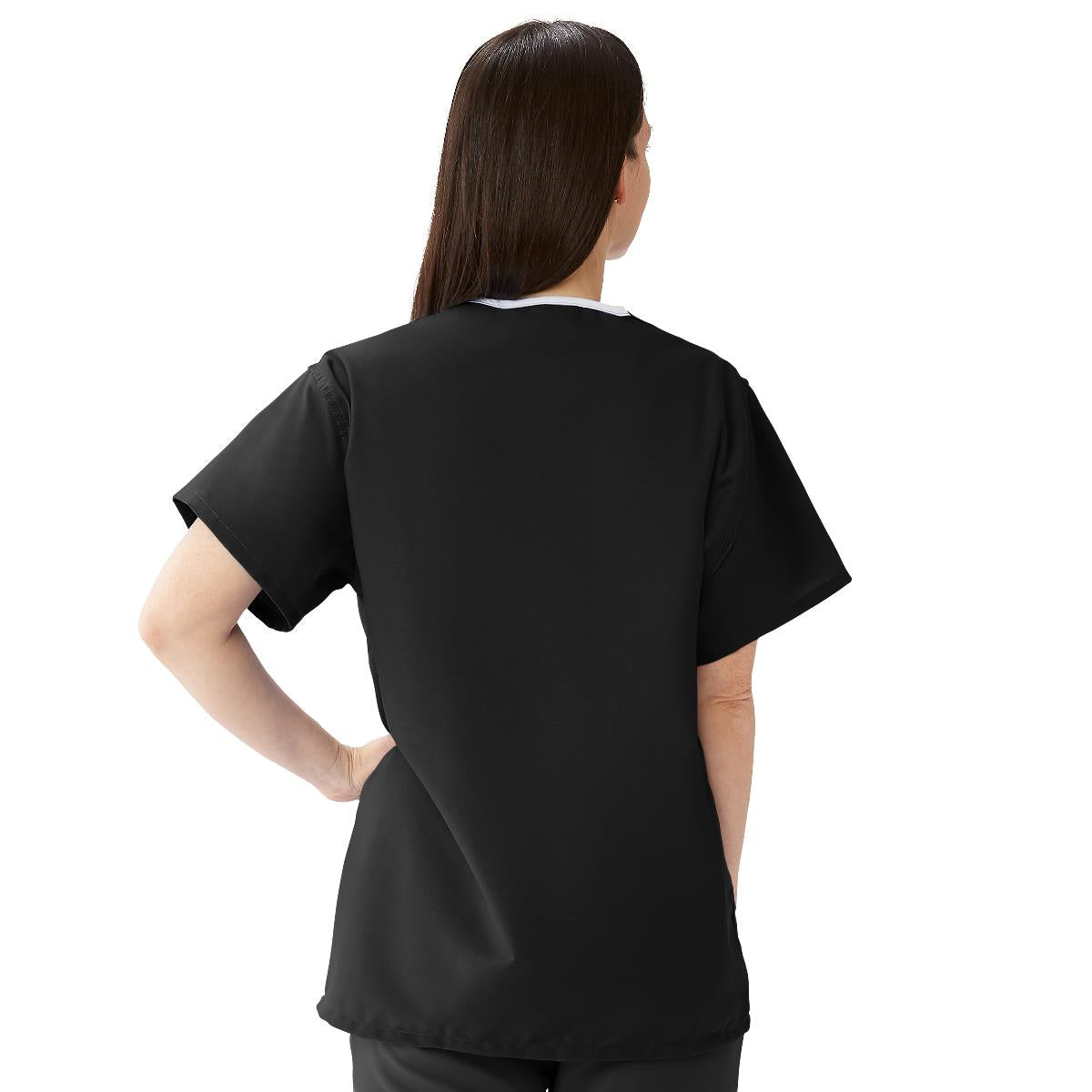 Medline ComfortEase Unisex Reversible Scrub Tops with 2 Pockets