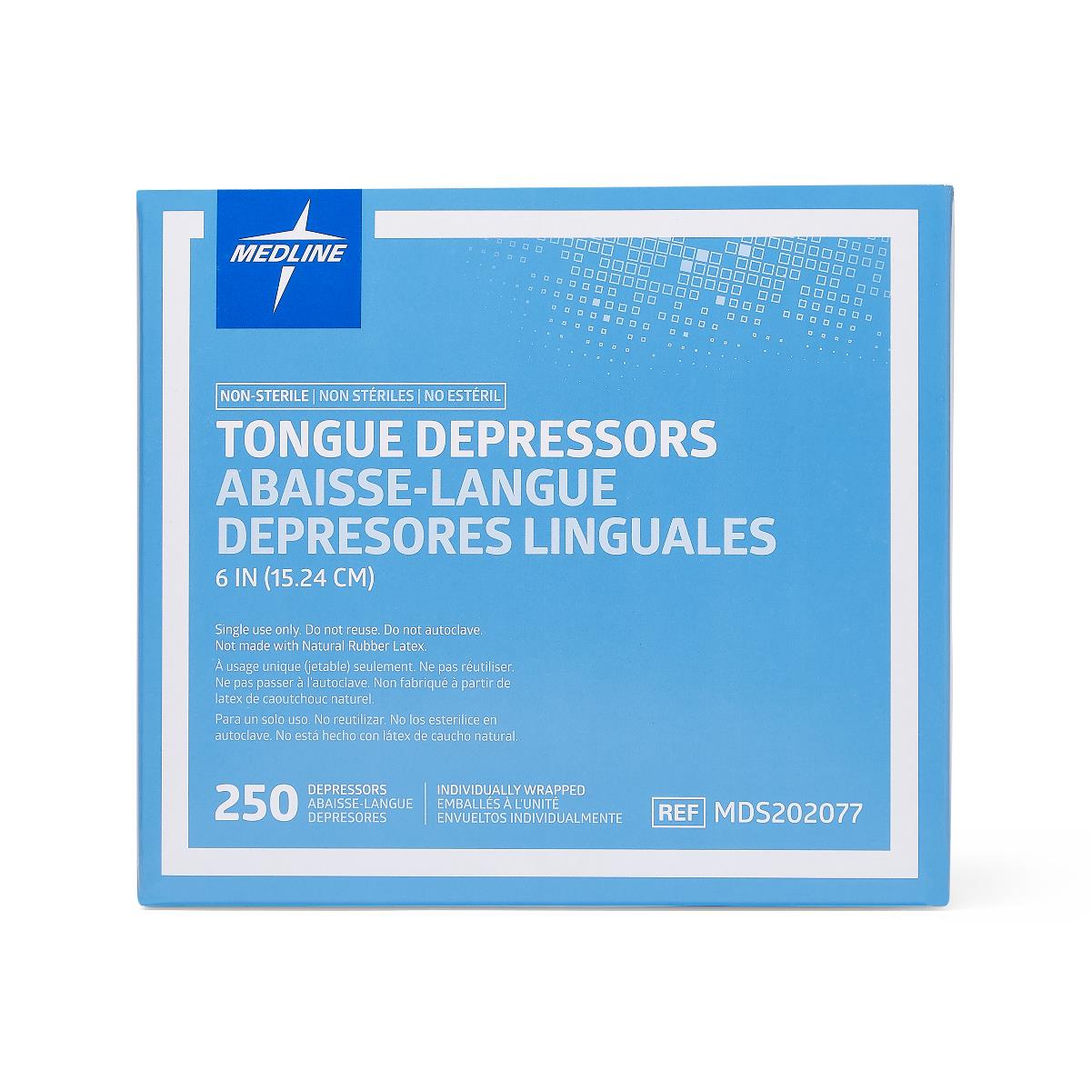 Medline Nonsterile Wrapped Tongue Depressors