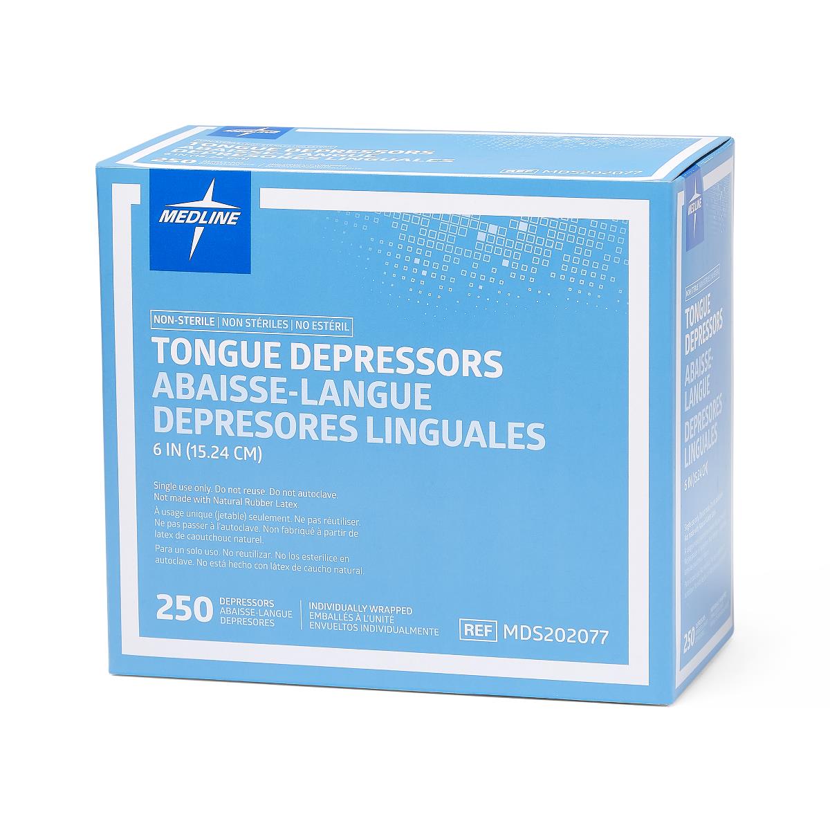 Medline Nonsterile Wrapped Tongue Depressors