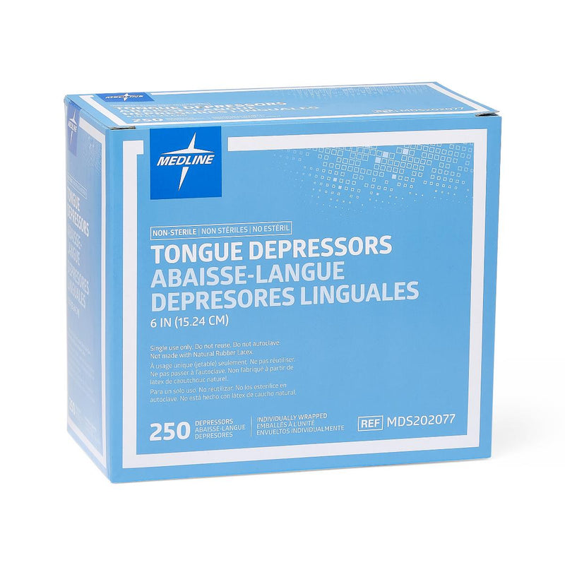 Medline Nonsterile Wrapped Tongue Depressors
