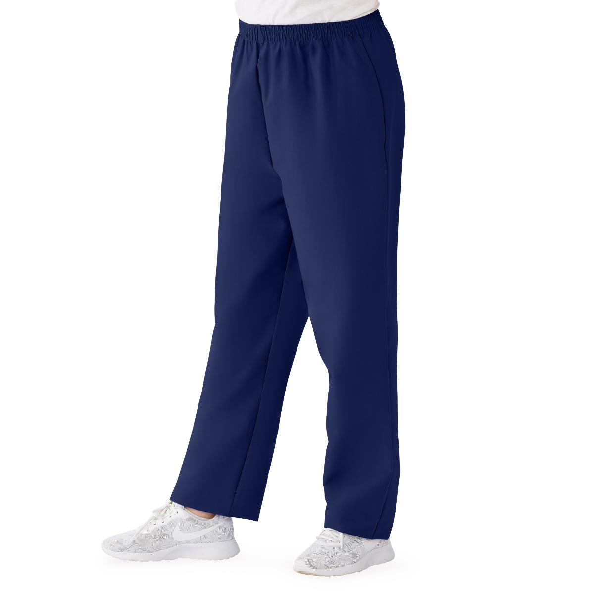 Medline ComfortEase Women's Elastic Waist Scrub Pants with 2 Pockets