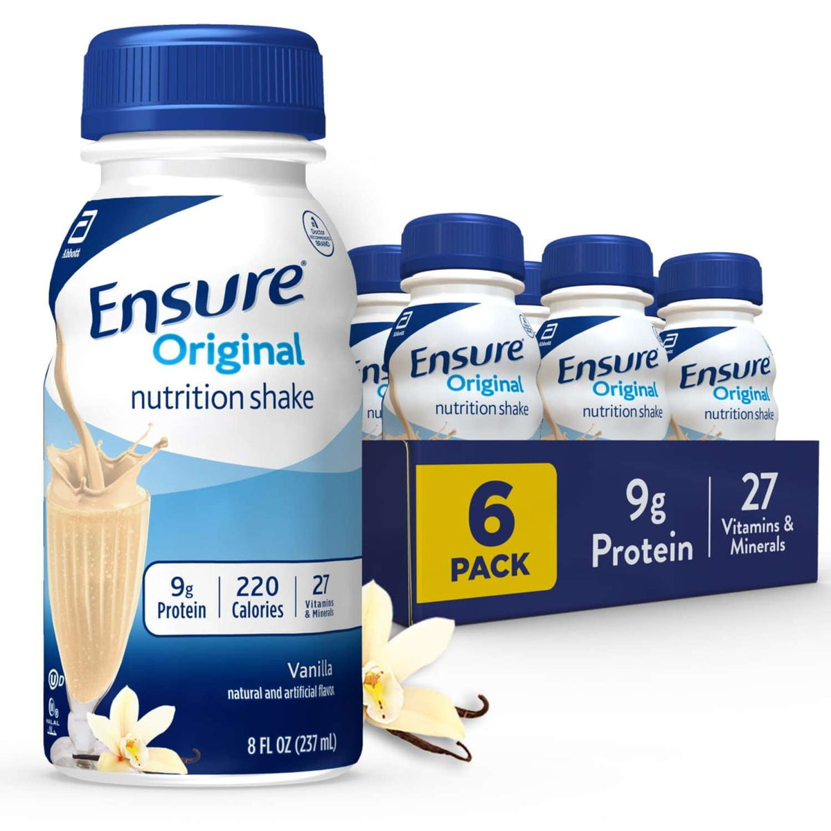 Ensure® High Protein Nutrition Shake Vanilla Pack of 6