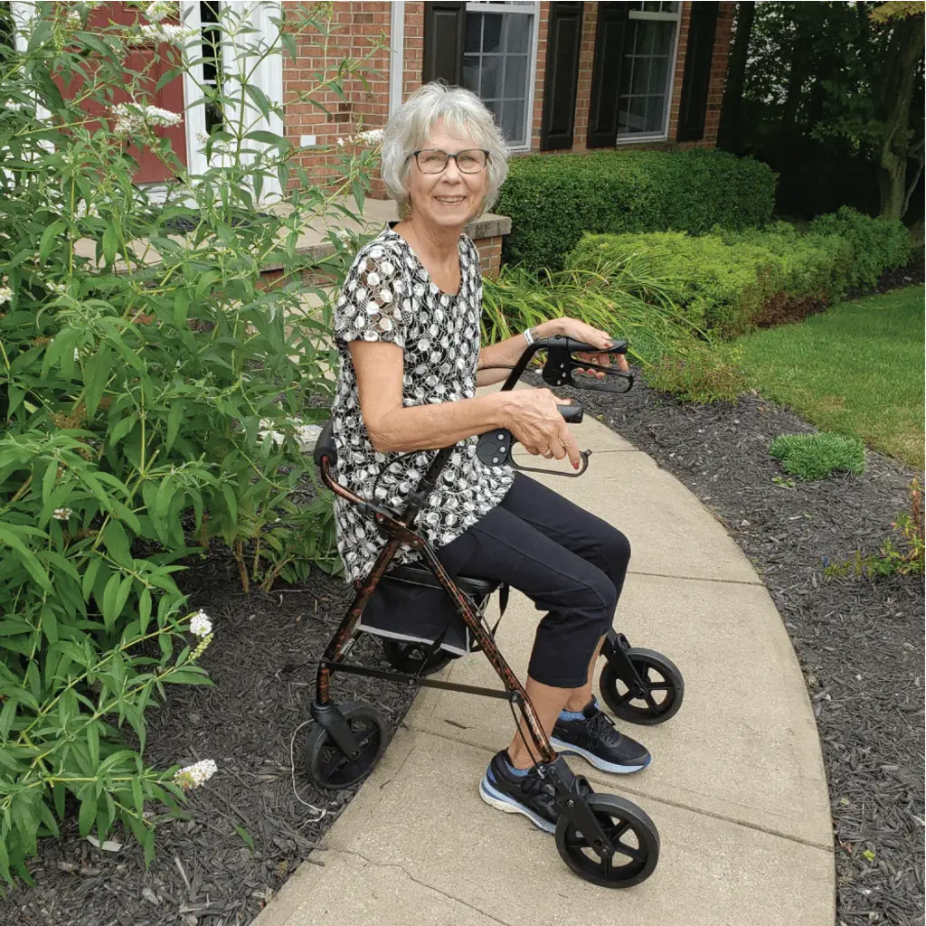 ProBasics Deluxe Aluminum Rollator, 8-Inch Wheels