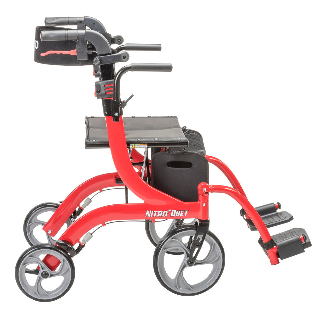 Drive Medical Nitro® Duet Rollator and Transport Chair