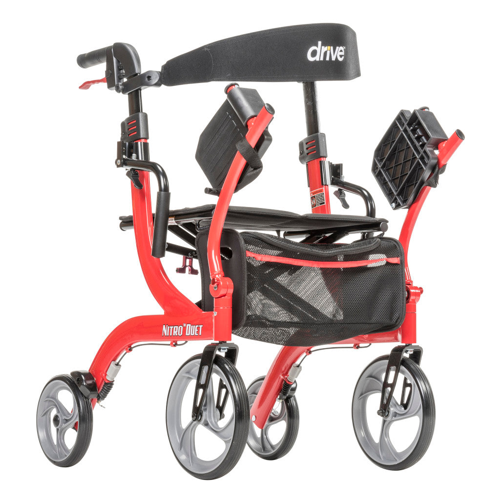 Drive Medical Nitro® Duet Rollator and Transport Chair