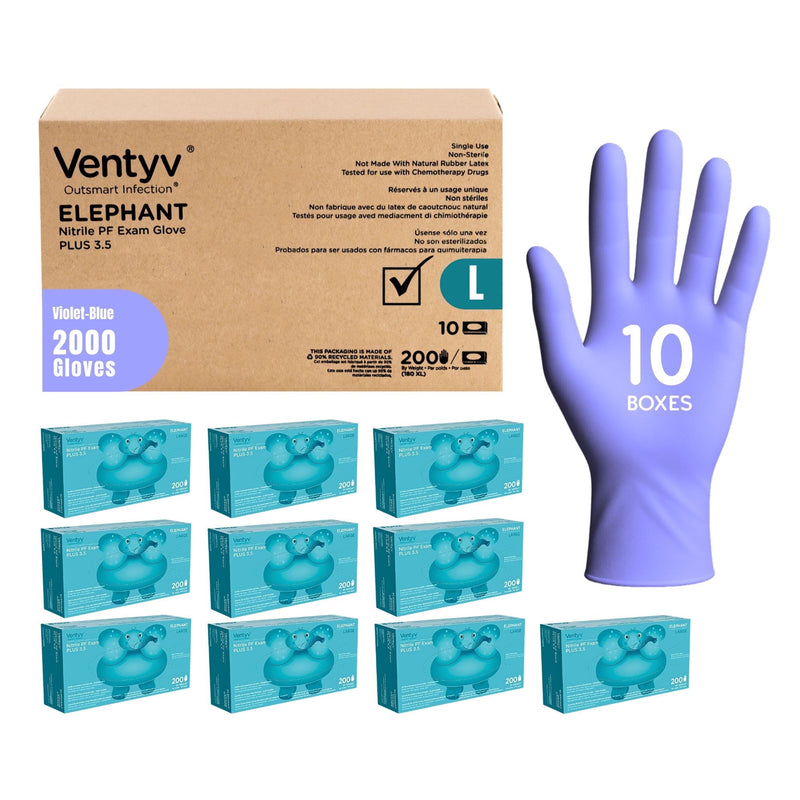 Ventyv™ Plus 3.5 Elephant Nitrile Exam Glove