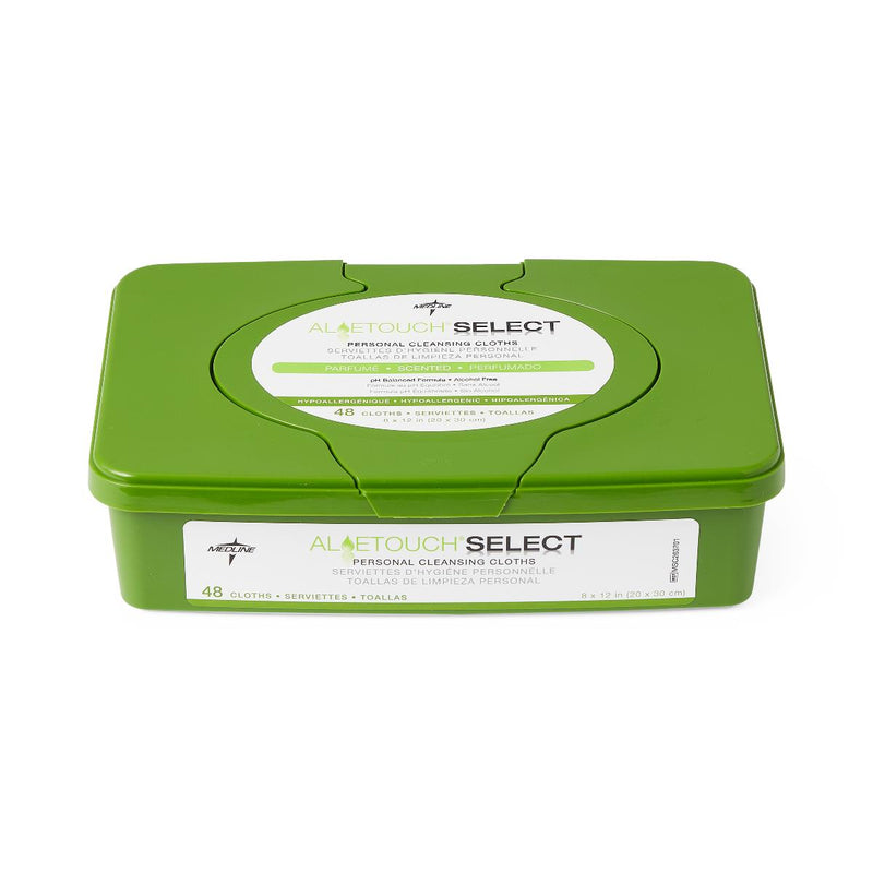 AloeTouch SELECT Premium Spunlace Personal Cleansing Wipes 8" x 12" Pack of 24