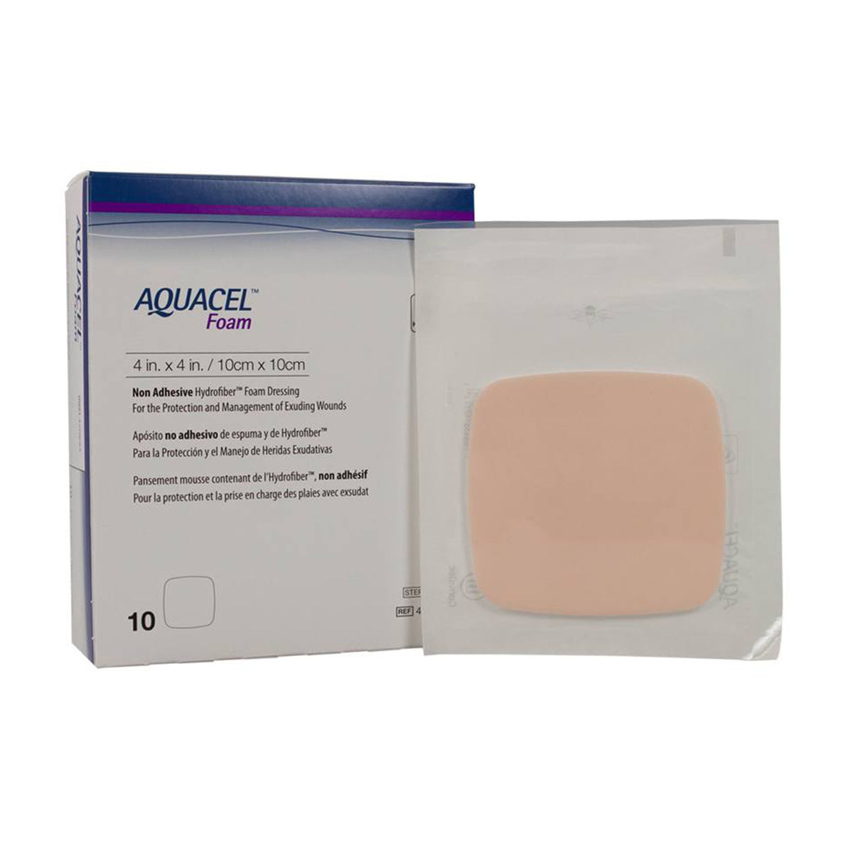Aquacel Nonadhesive without Border Foam Dressing 4" x 4" 1 Each