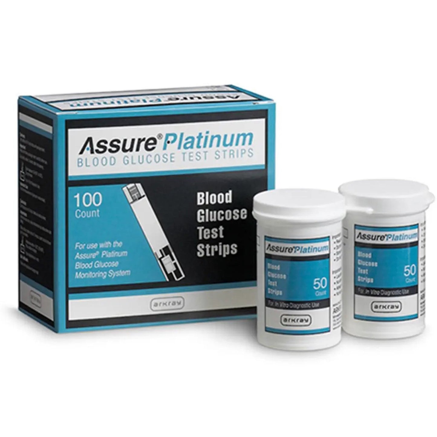 Assure® Platinum Blood Glucose Test Strips Case of 50