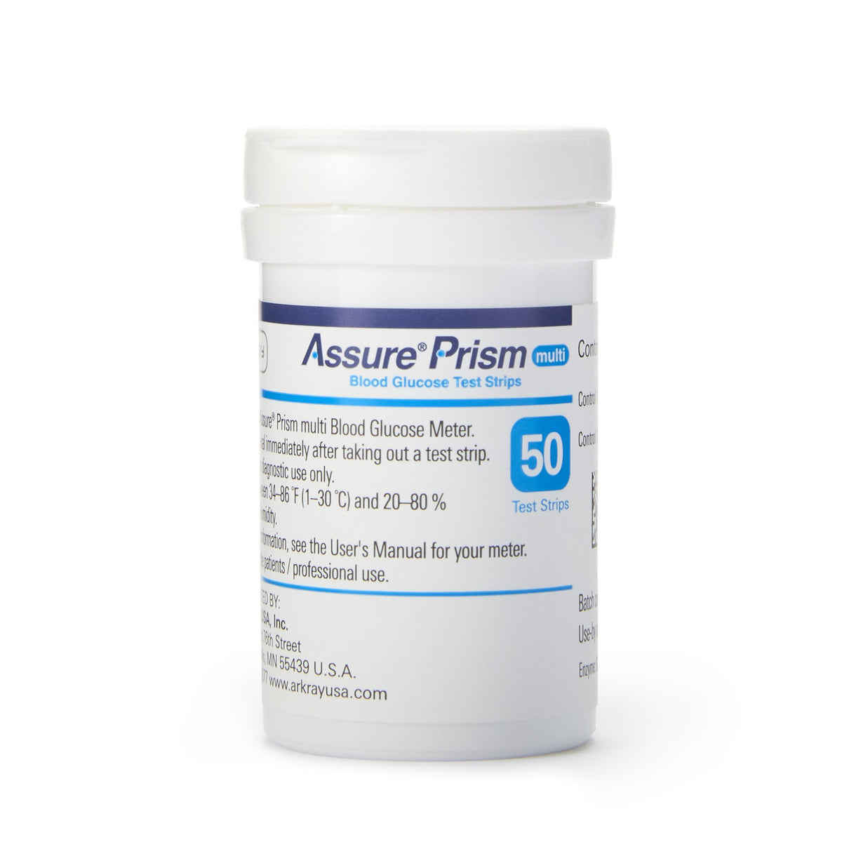 Assure® Prism Multi Blood Glucose Test Strips Case of 50