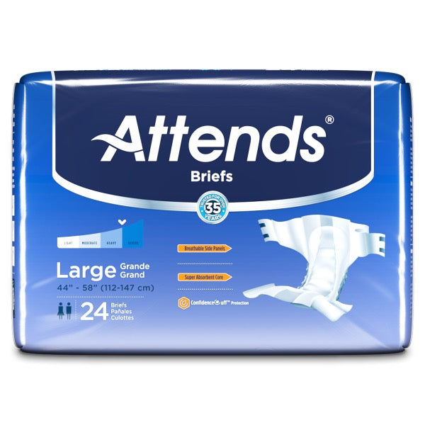 Attends® Adult Incontinence Briefs M Bag of 24
