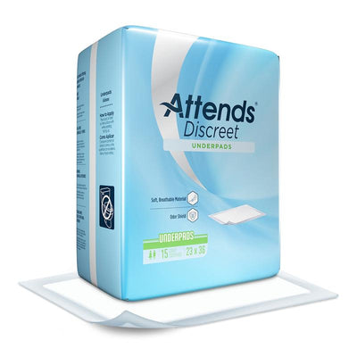 Attends® Discreet Underpads 23 x 36 Inch Bag of 15