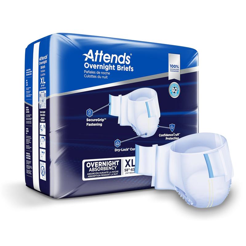 Attends® Overnight Briefs M Bag of 18