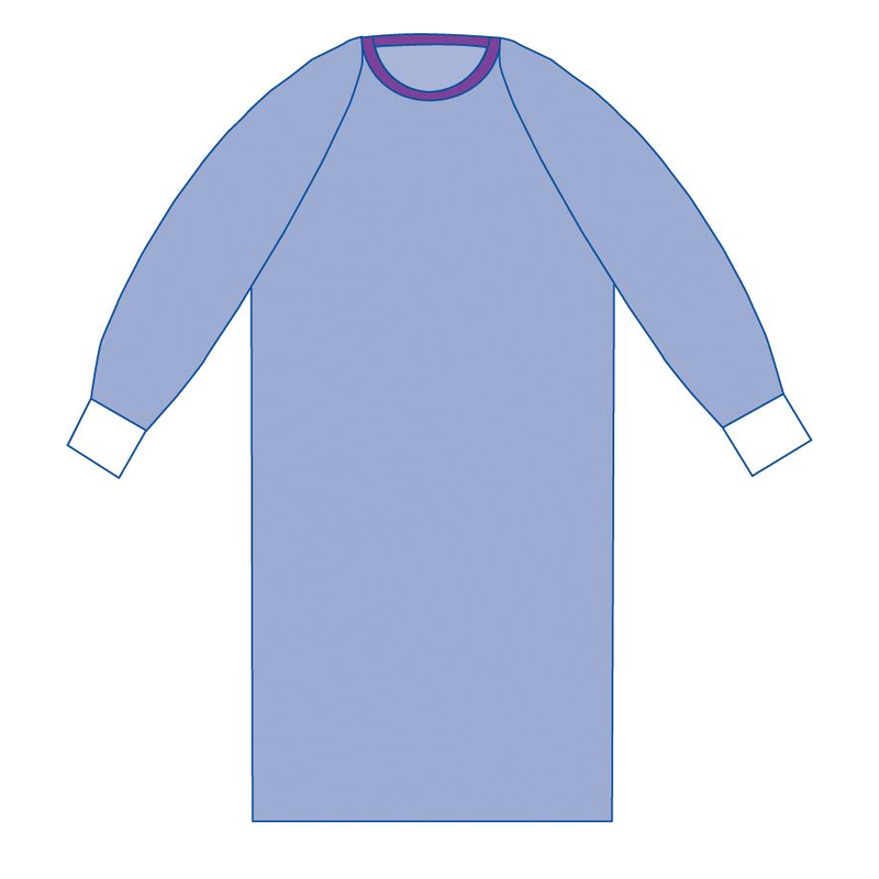 Aurora™ Sterile Fabric-Reinforced Surgical Gowns with Raglan Sleeves L Case of 30
