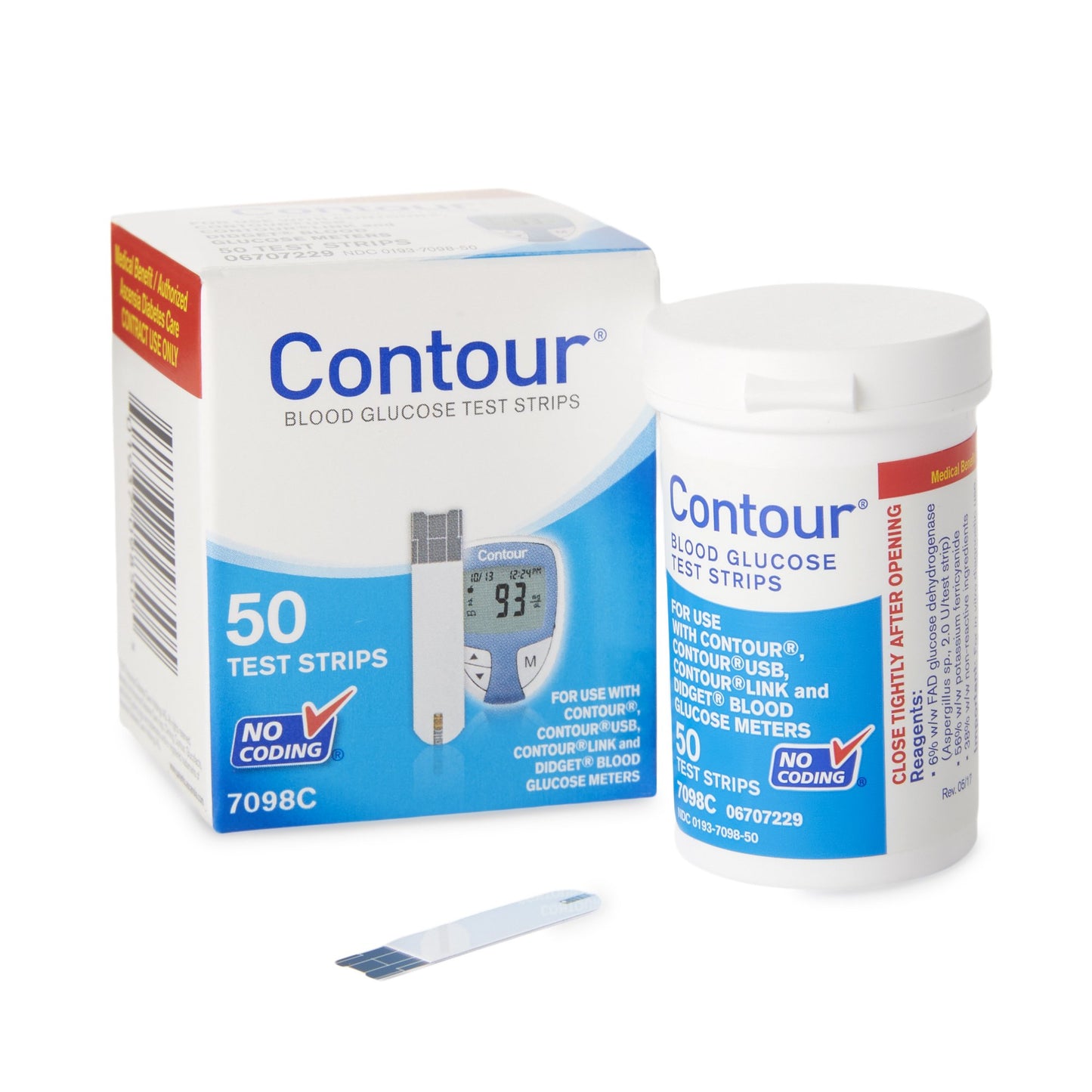 Bayer Contour Blood Glucose Test Strips Box of 50
