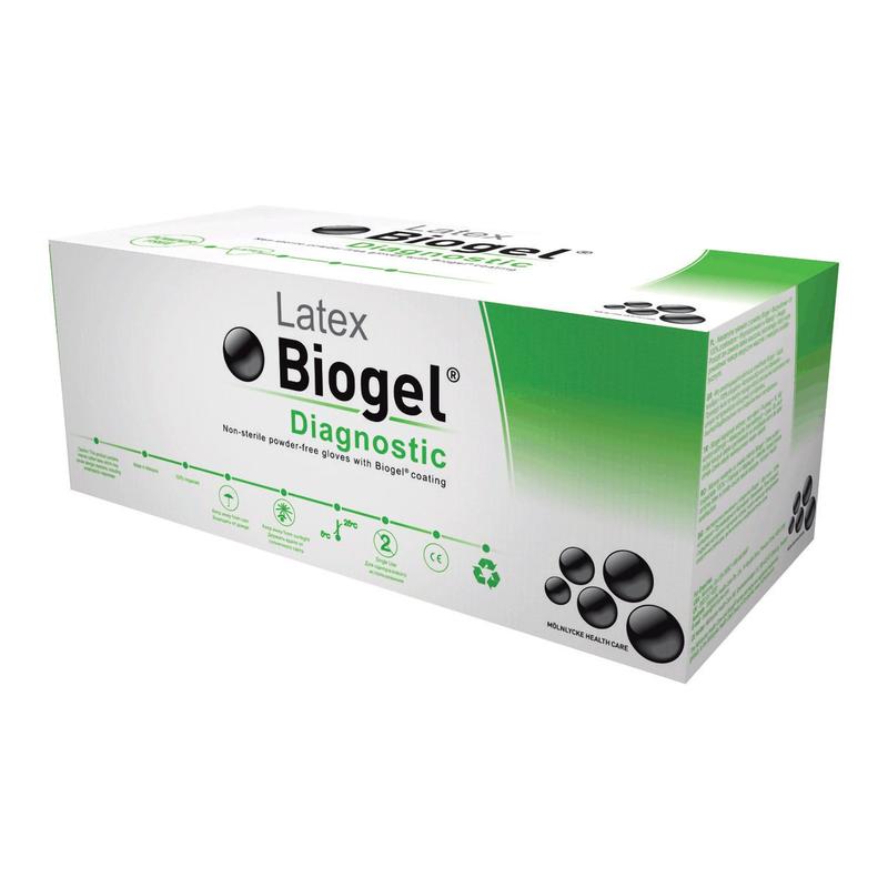 Biogel® Diagnostic™ Latex Extended Cuff Length Exam Glove 6.5 Box of 25