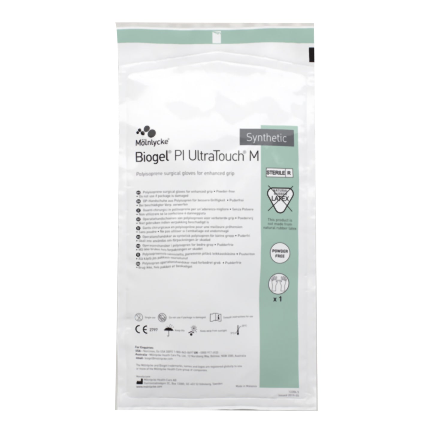 Biogel® PI UltraTouch™ M Polyisoprene Surgical Glove 6.5 Box of 50