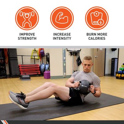 Body Sport® Double Grip Medicine Ball - Black 6 lbs. Each