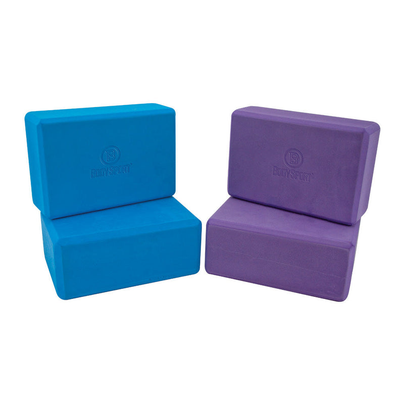 Body Sport® Foam Yoga Block Blue 3" x 6" x 9" Each