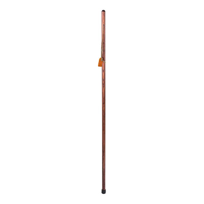 Brazos™ Traditional Straight Pine Handcrafted Walking Stick Red 55"